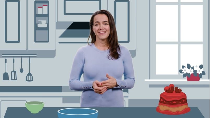 Hungarian minister with responsibility for families, Katalin Novak, in a December 2020 video lecturing Hungarian women about how they can achieve success. 