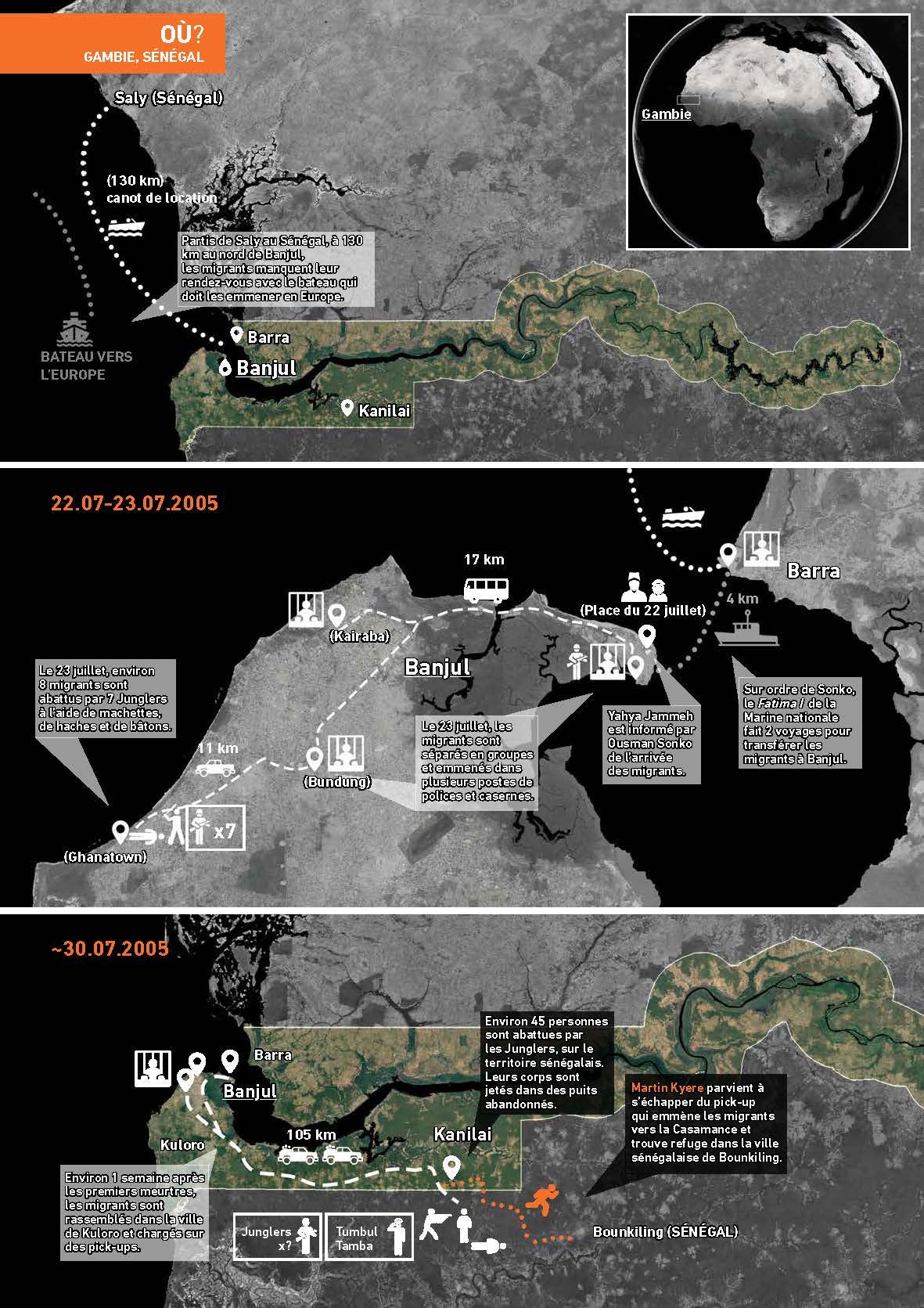 Gambie : Ce que l’on sait sur le massacre de 56 migrants (suite)