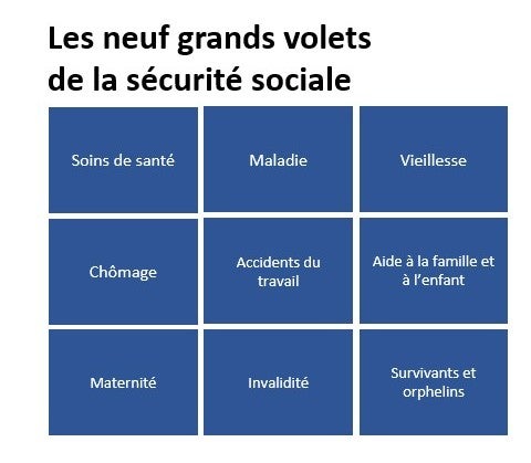 nueve áreas de asistencia