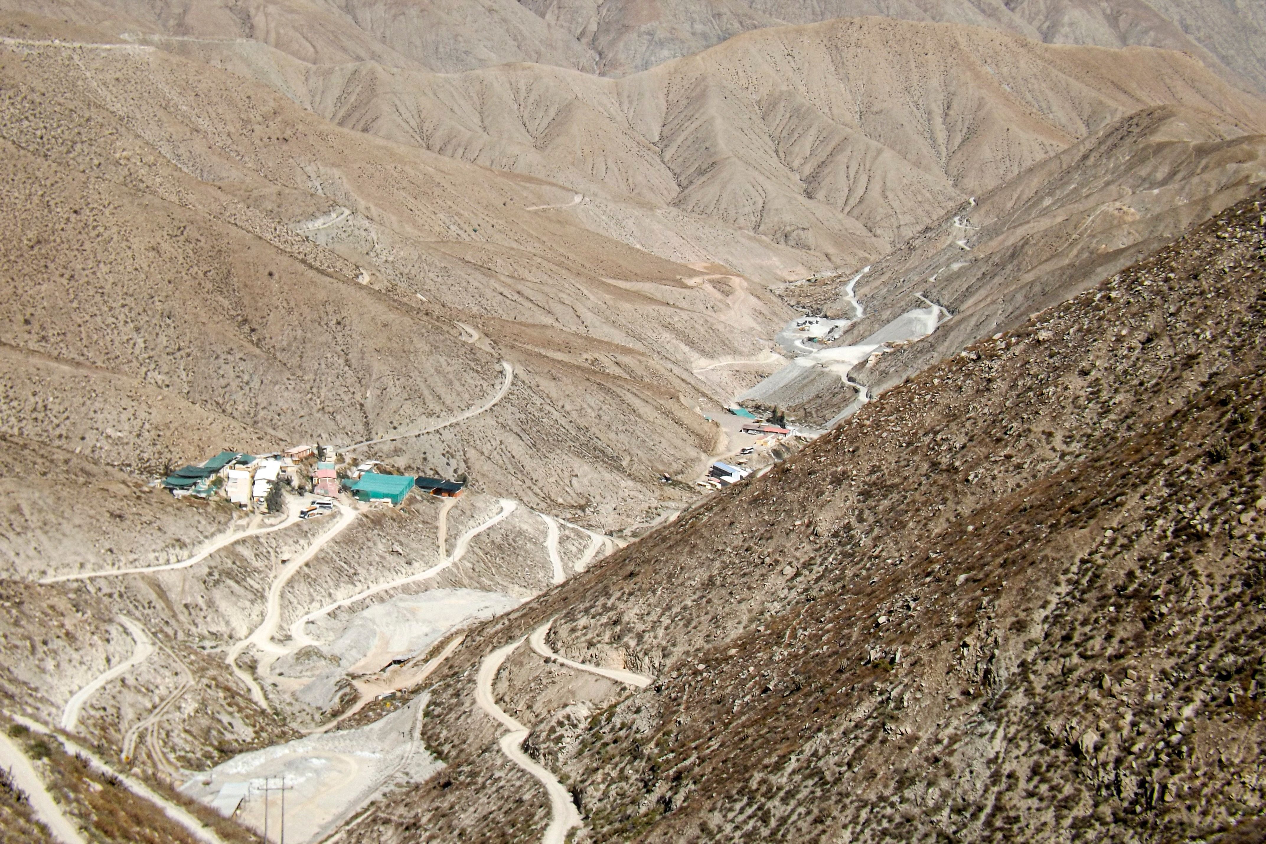 View of the La Esperanza mine, where at least 27 people died in the Yanaquihua district of Arequipa, southern Peru, on May 7, 2023.