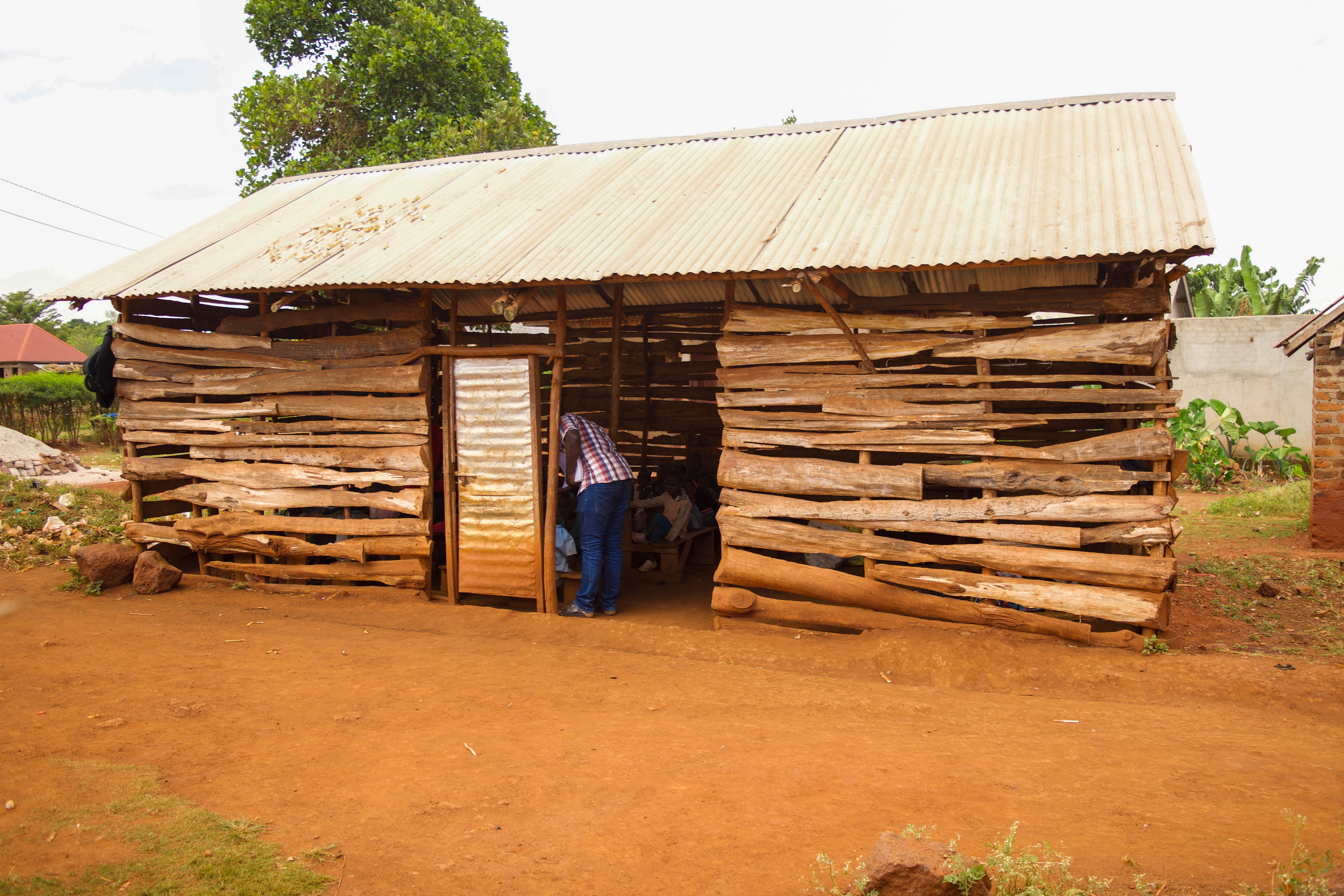 Exterior of a rural school building