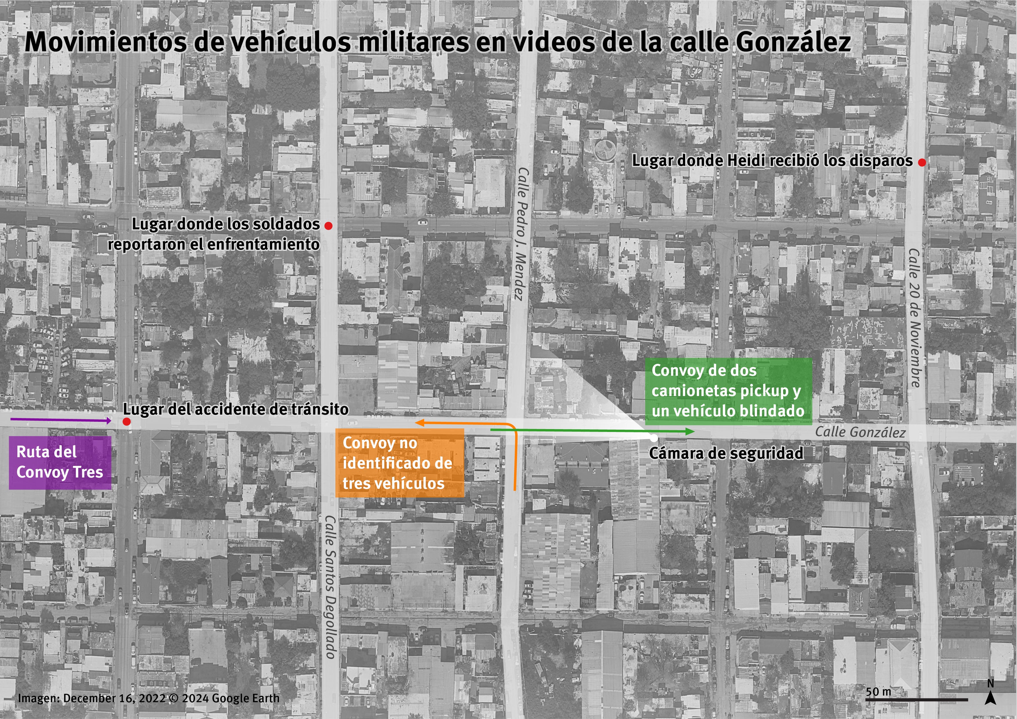 Annotated satellite image