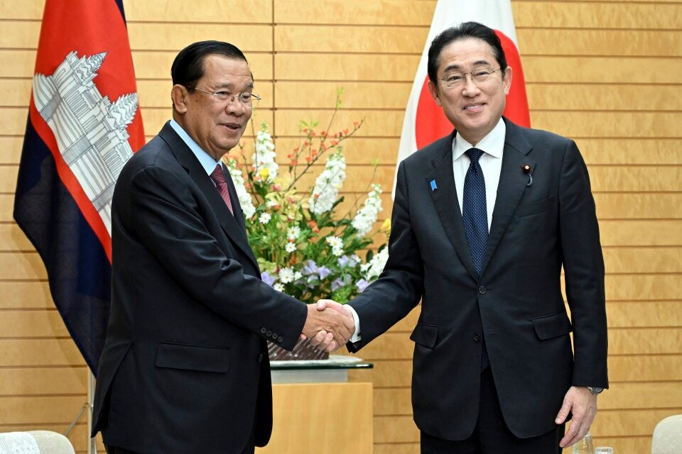 Two men shaking hands