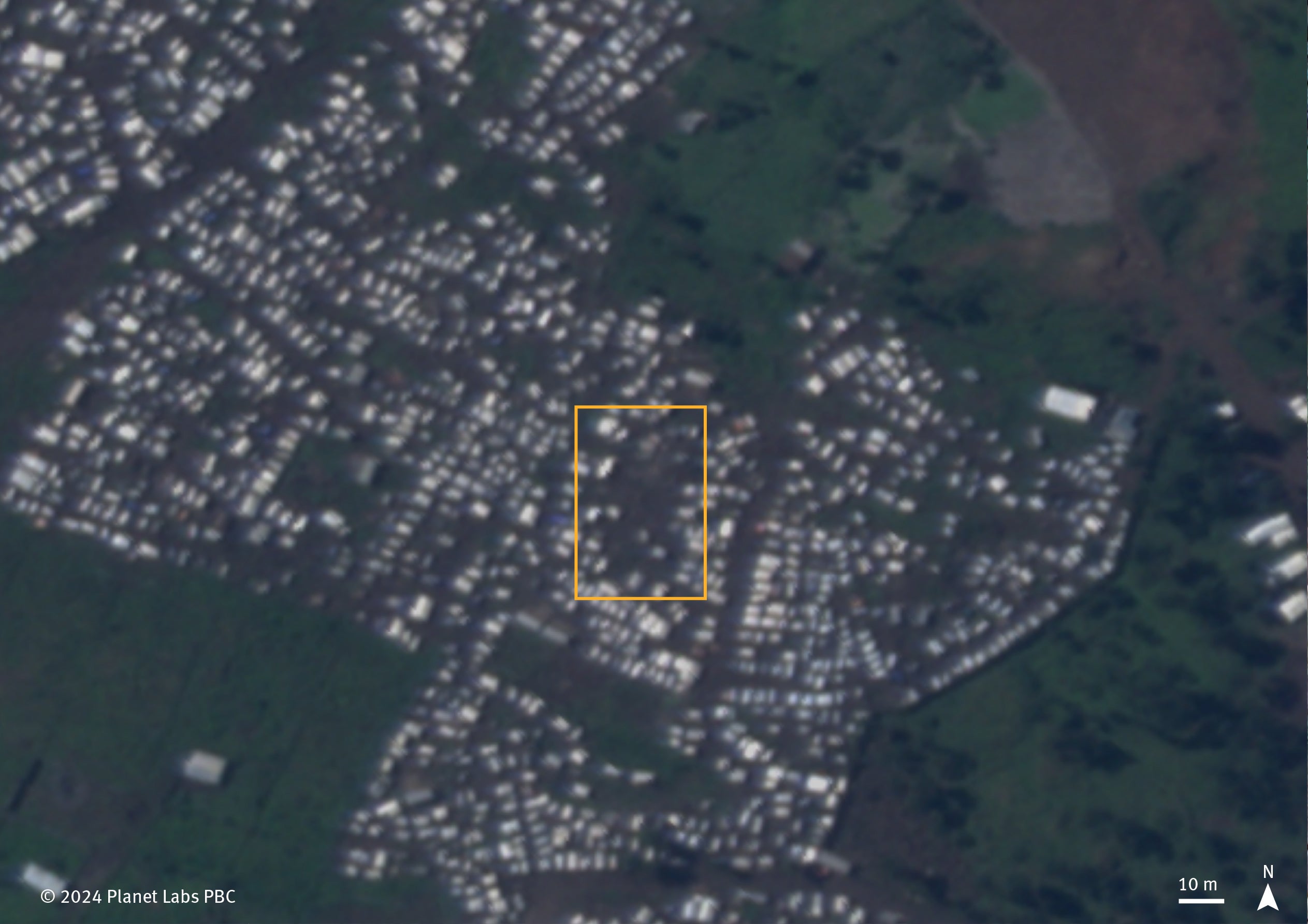 Annotated satellite image