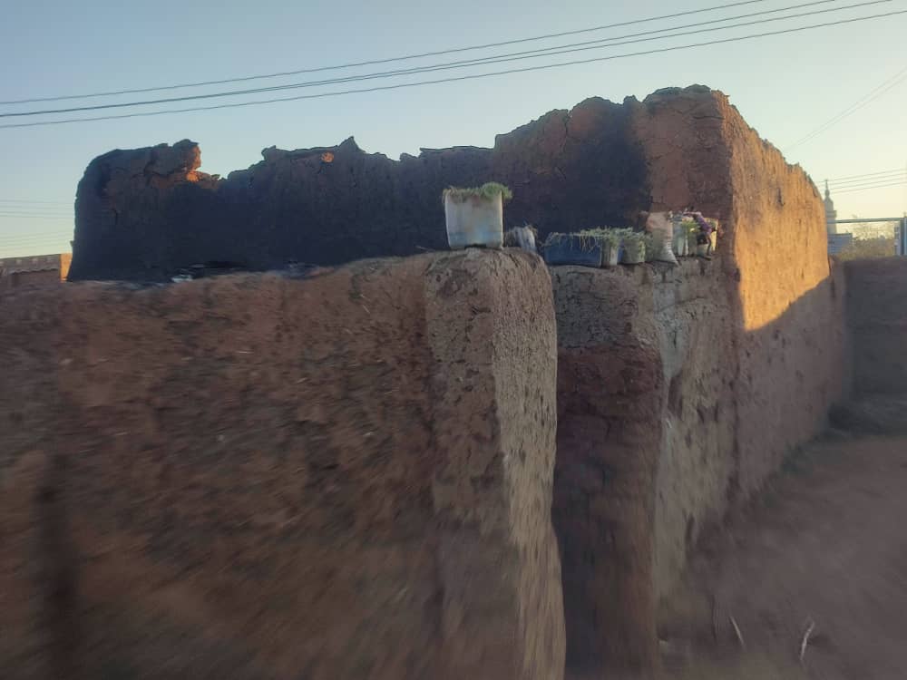 One of the photographs a Tayba resident shared showing a house he told Human Rights Watch the Sudan Shield Forces burned when they attacked Tayba. 