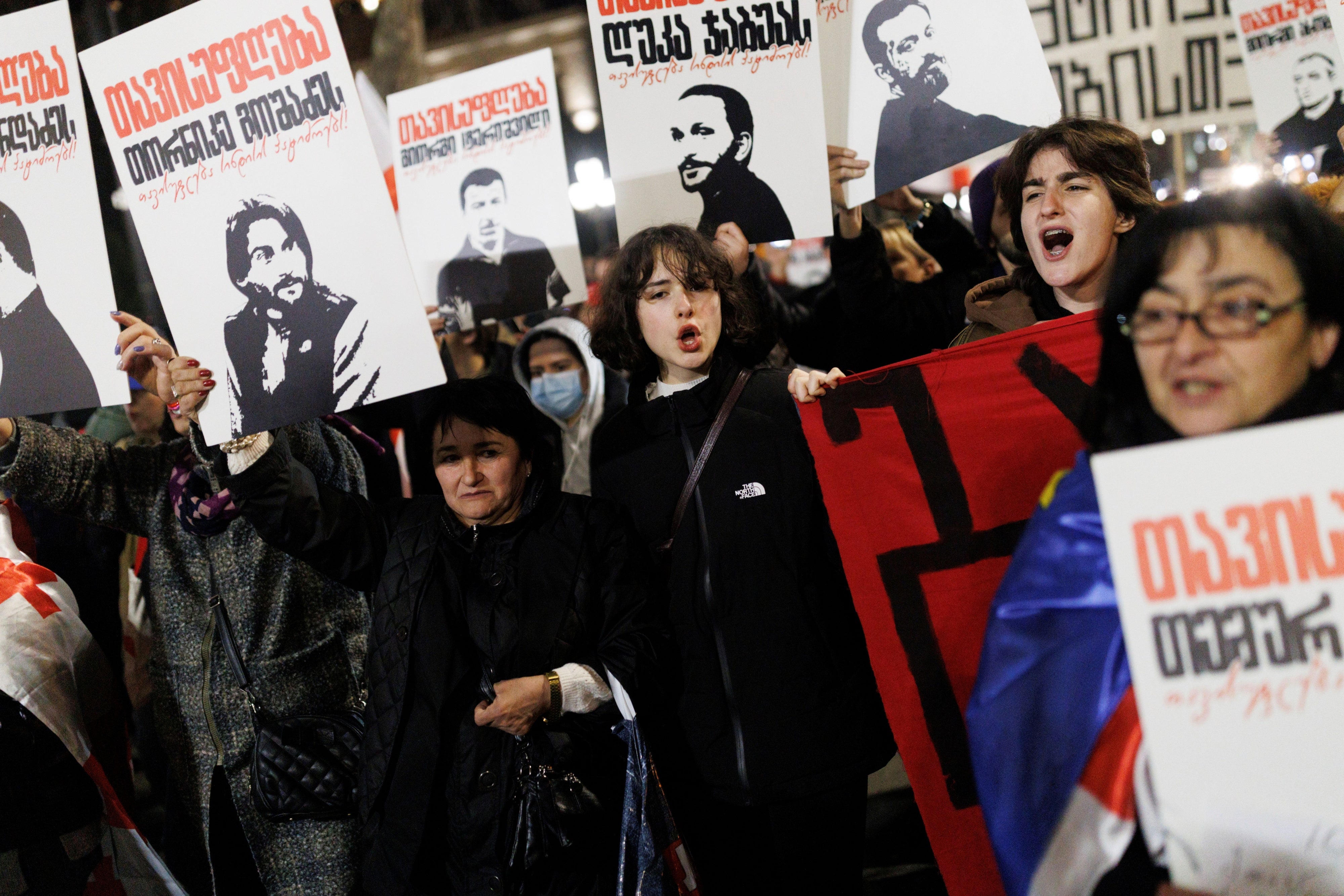 Une manifestation en Géorgie en mars 2025