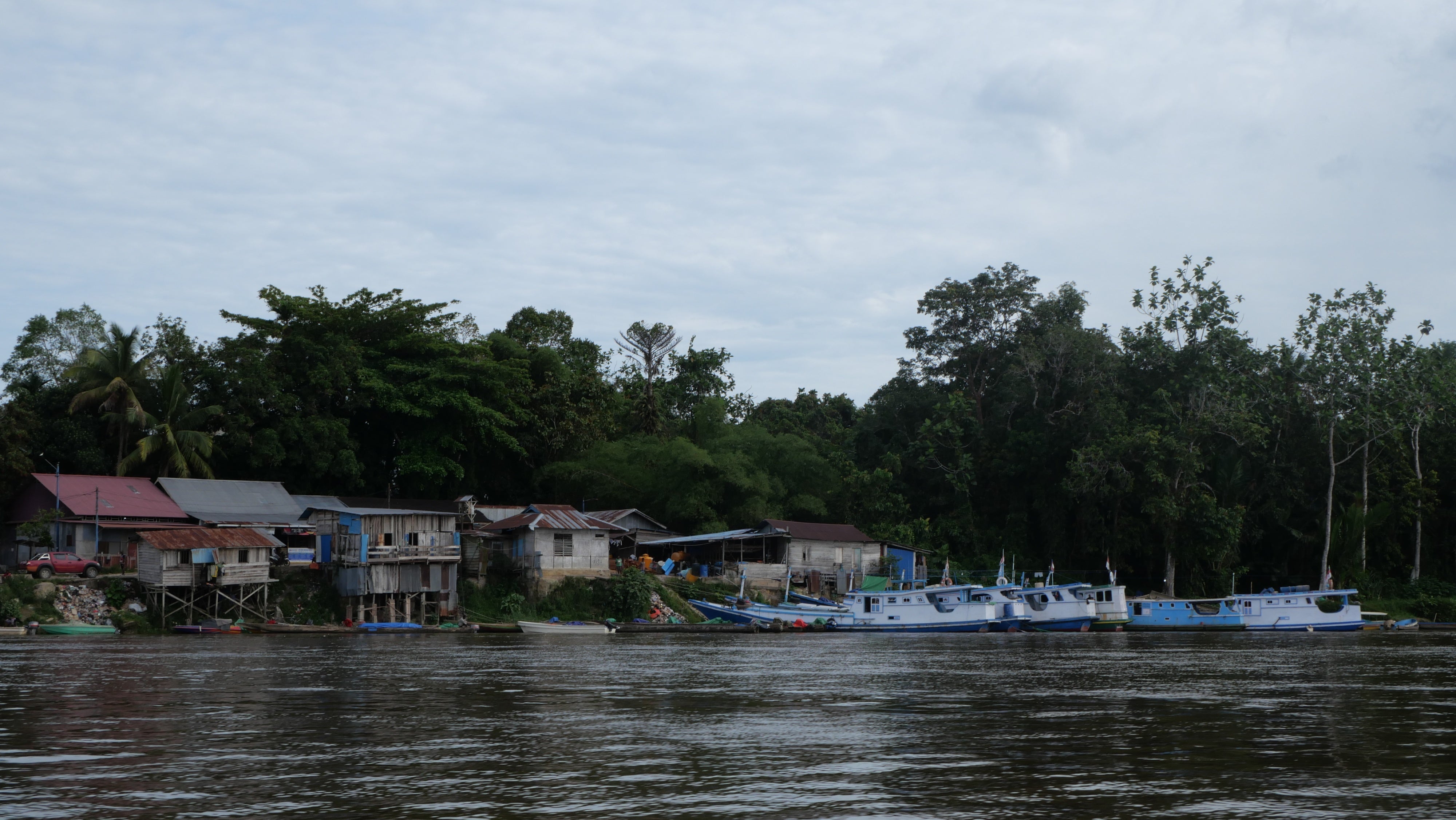 The port on the edge of Tanah Merah City where residents from nearby villages and PT. Indo Asiana Lestari (IAL) dock their boats. 