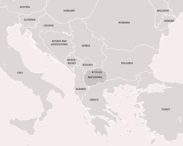 map of macedonia region