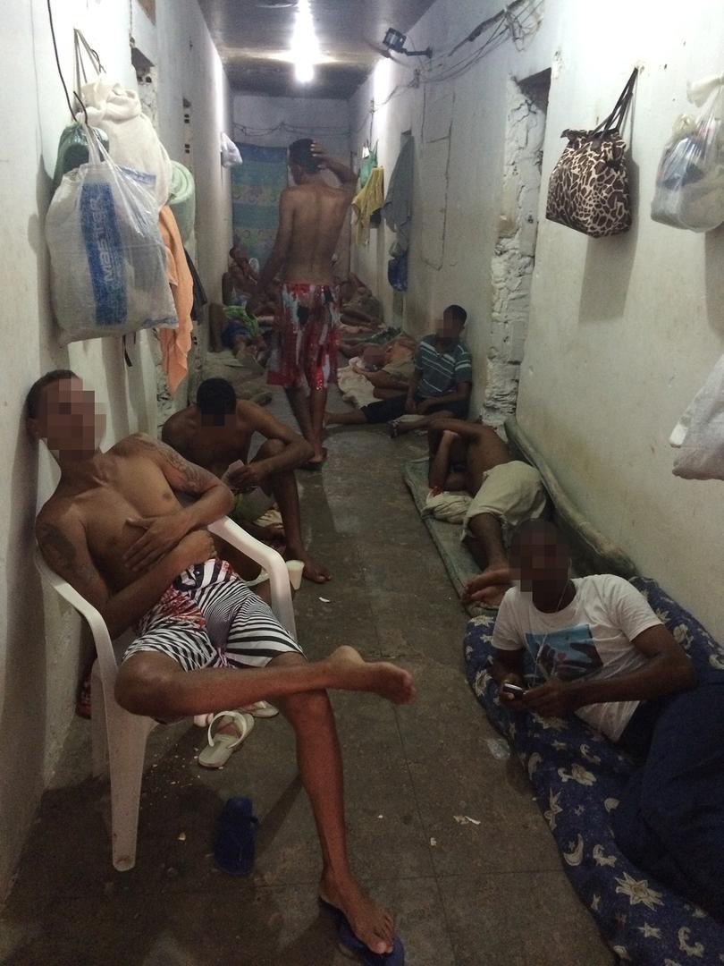 corridor in the Presídio Agente de Segurança Penitenciária