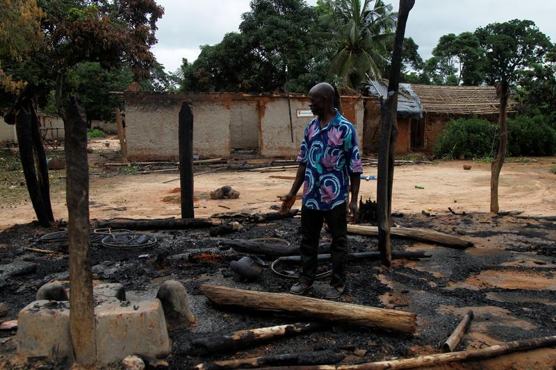 A farmer evicted from the Mont Peko National Park walks in the remains of his village that was destroyed during an eviction operation of farmers inside the Mont Peko National Park in Duekoue department, western Ivory Coast August 1, 2016.