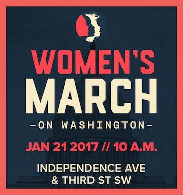 Women's March on Washington banner