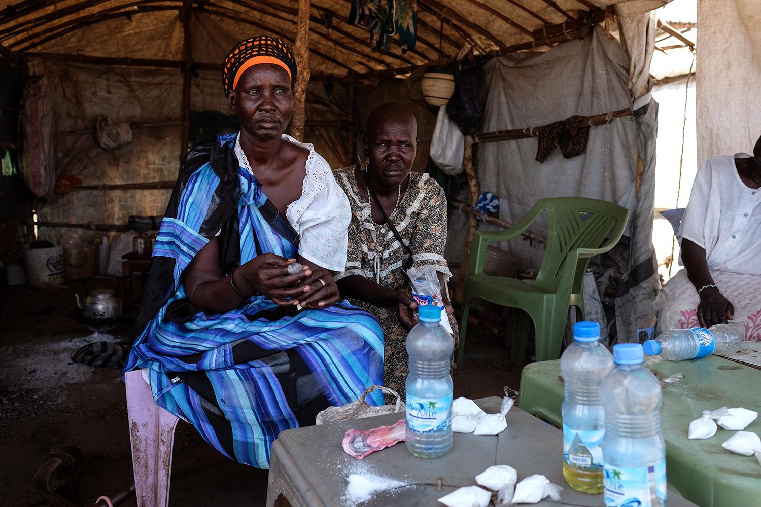 Angelina Nyanhial lost her leg after it was struck by a bullet during an attack on a Protection of Civilians 3 site in Bor, in 2014. 