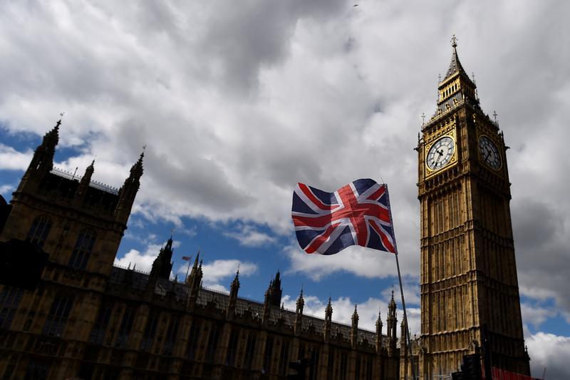 The Union Flag flies near the Houses of Parliament in London, Britain, June 7, 2017.