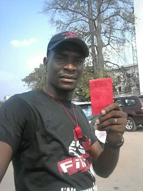 Carbone Beni, chargé du réseau Filimbi, à Kinshasa, République démocratique du Congo, en 2016.