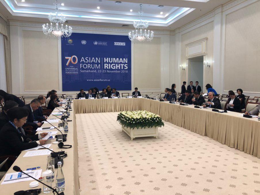 Asienforum, Samarkand, 23. November 2018.