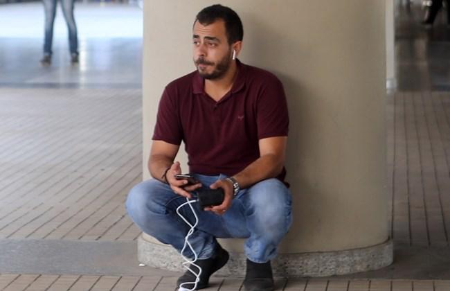 Al-Jadeed TV correspondent Adam Chamseddine, Sept. 26, 2018. (The Daily Star/Hasan Shaaban)