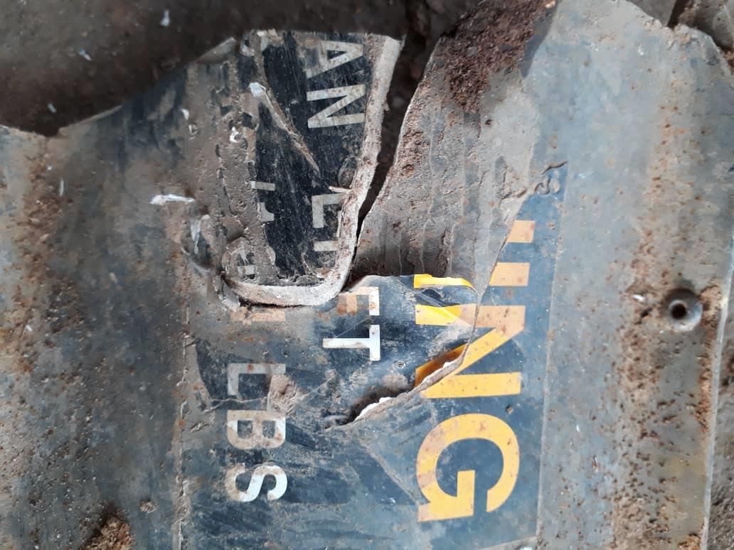 بقايا صاروخ "هيلفاير" (Hellfire) من ضربة شنها التحالف بقيادة الولايات المتحدة على تل الجاير، سوريا في 12 يوليو/تموز 2018.