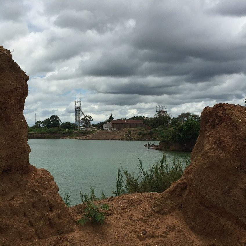Former Mine Pit in Kabwe, Zambia 