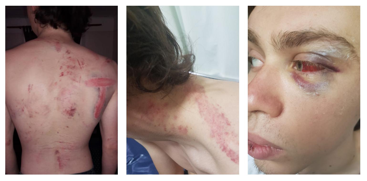 Claudio Muñoz el 21 de octubre, el día que fue liberado. 