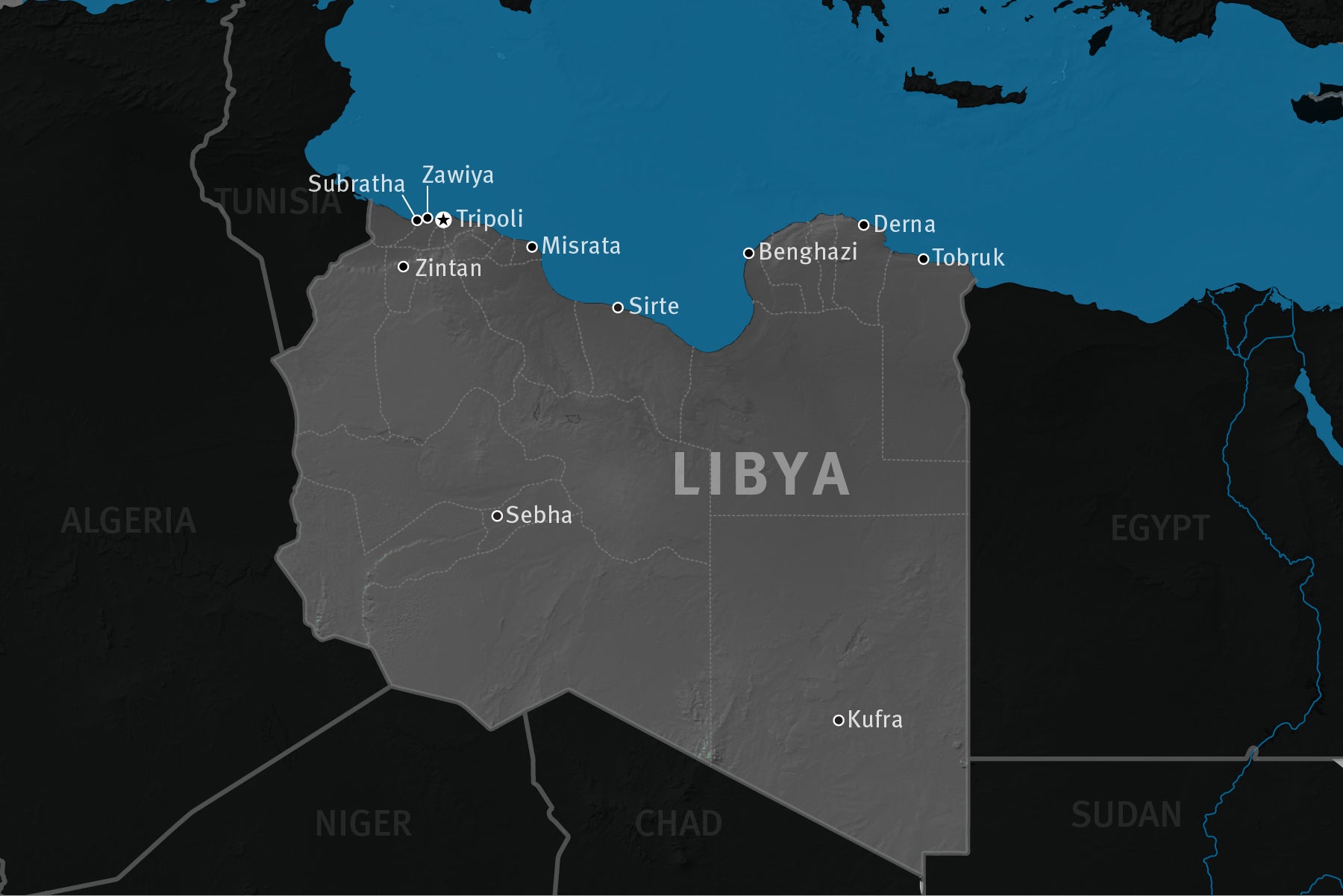 Map of Libya