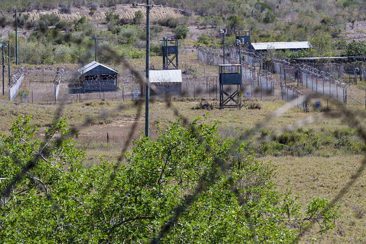 The closed Camp X-Ray detention facility is seen in Guantanamo Bay Naval Base, Cuba, April 16, 2019.