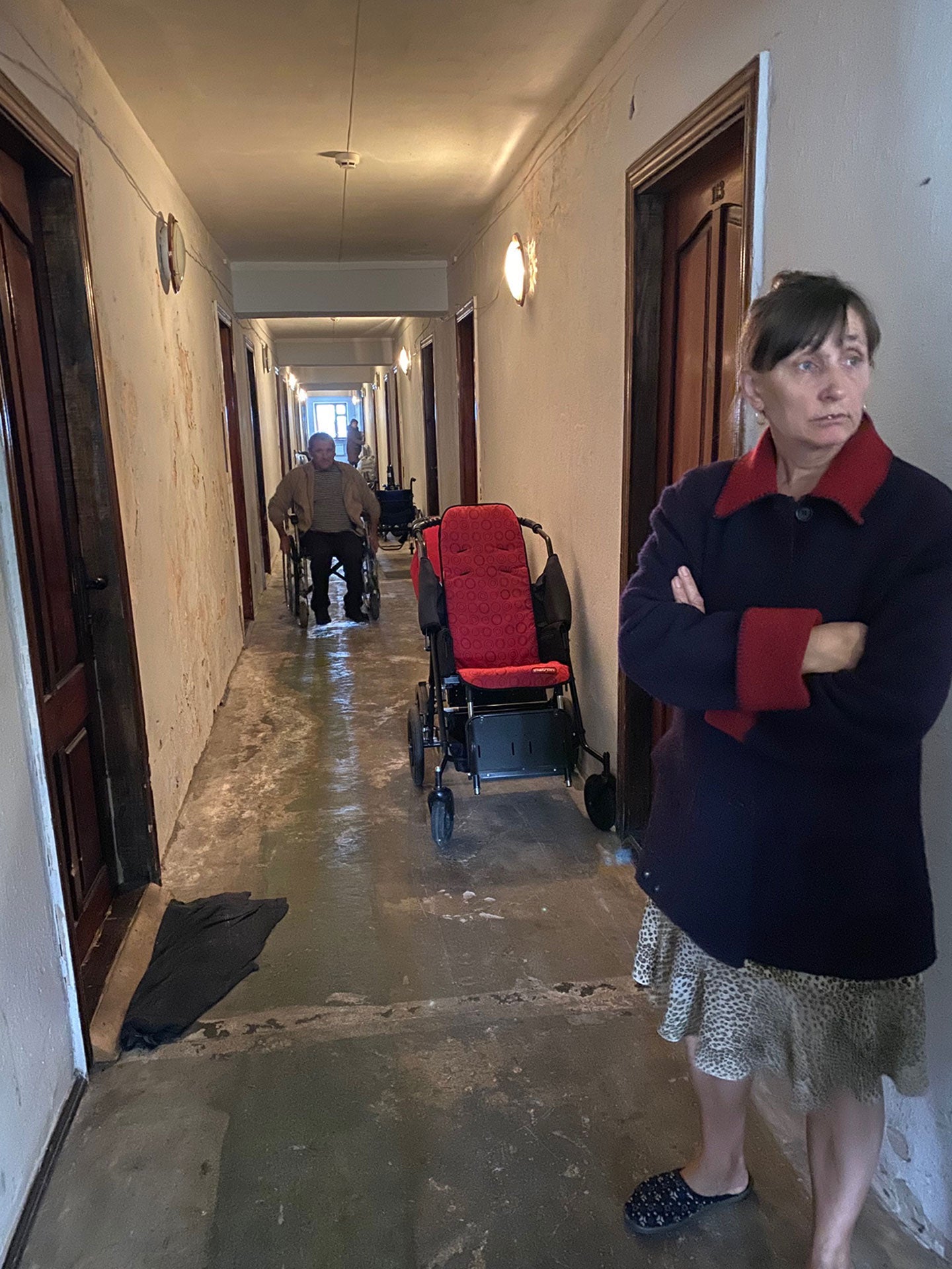 Hallway of Sviati Hory recreational facility, October 2019.