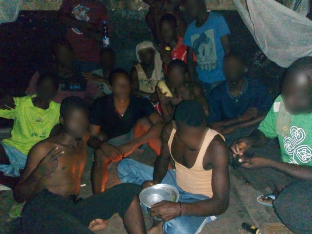 Inside the prison of Mbandaka, western Democratic Republic of Congo, in early April 2020.