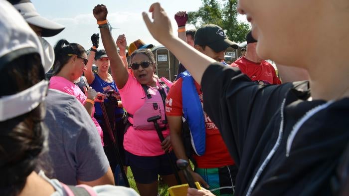 Kaola Baird with teammates at the Dragon Boat Race Festival