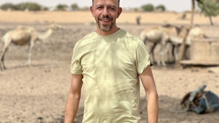 Joseph Figueira Martin in southern Mauritania in May 2022.