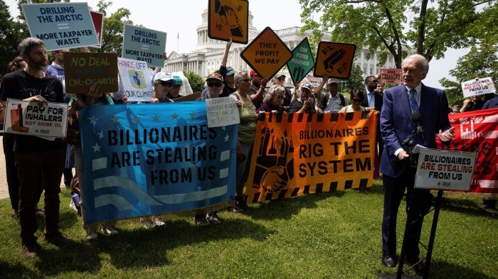 Protest against reconciliation bill 