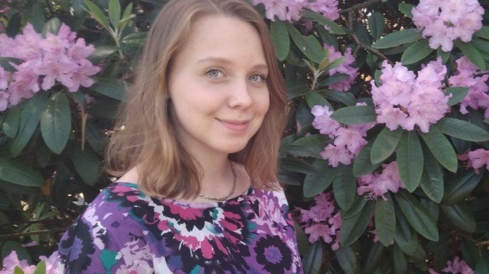 Woman smiling in a photo