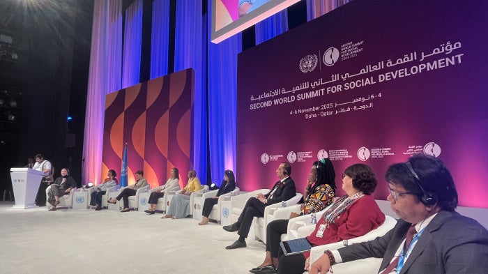 United Nations Social Summit in Doha, Qatar, 2025.