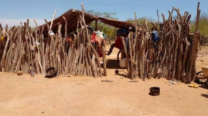 A house in a rural Wayuu community in La Guajira, Colombia, June 2016.