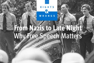 Archival image of Nazi rally in Chicago.