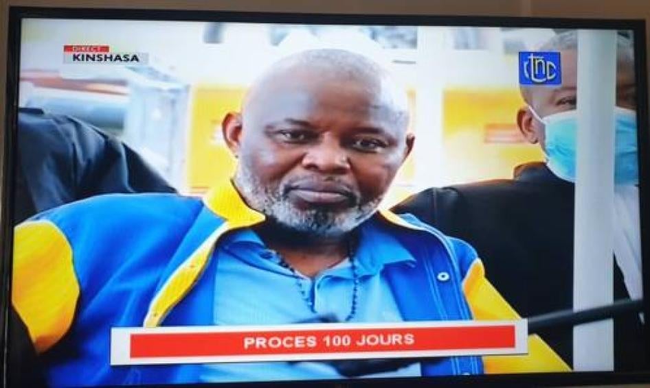 Vital Kamerhe at the first trial hearing at Makala, Kinshasa’s central prison, May 11, 2020. 