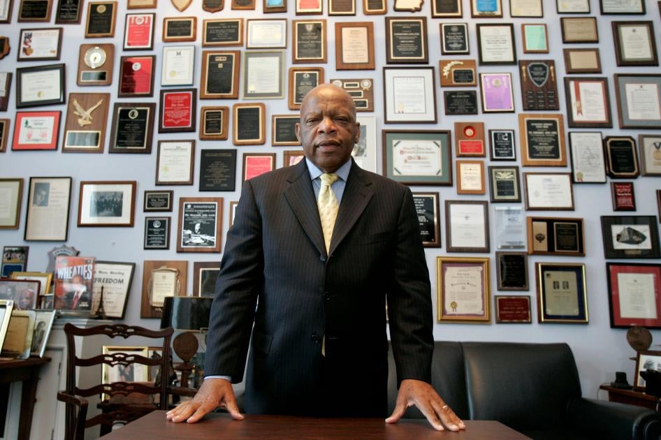 US Representative John Lewis, D-Ga., in his office on Capitol Hill, in Washington, May 10, 2007. 