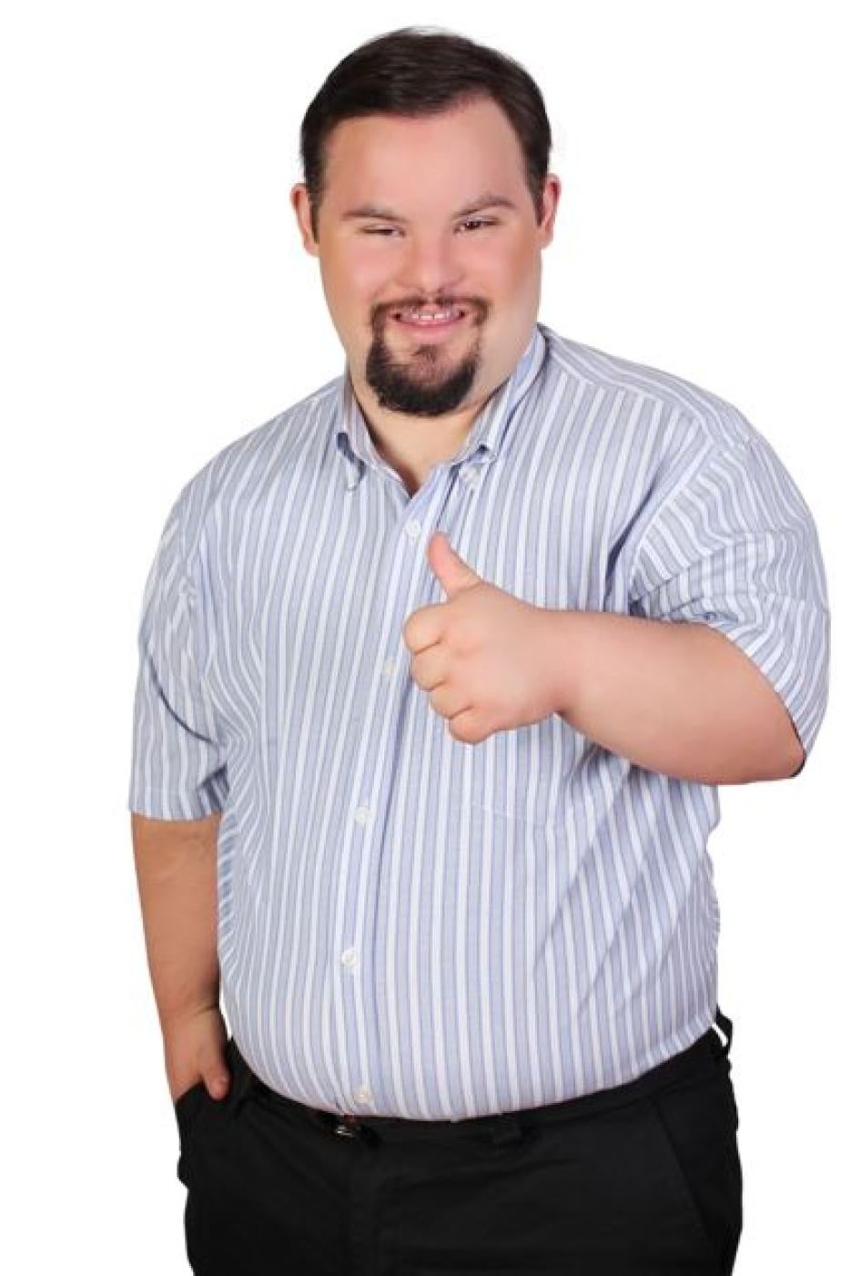 Bryan Russell holds his thumb up.