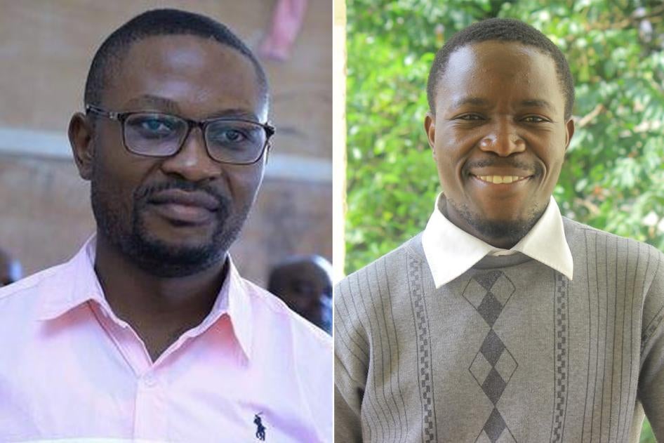 Parfait Muhani (à gauche) et  Ghislain Muhiwa