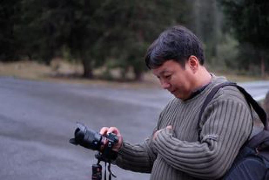 A man taking a photo 