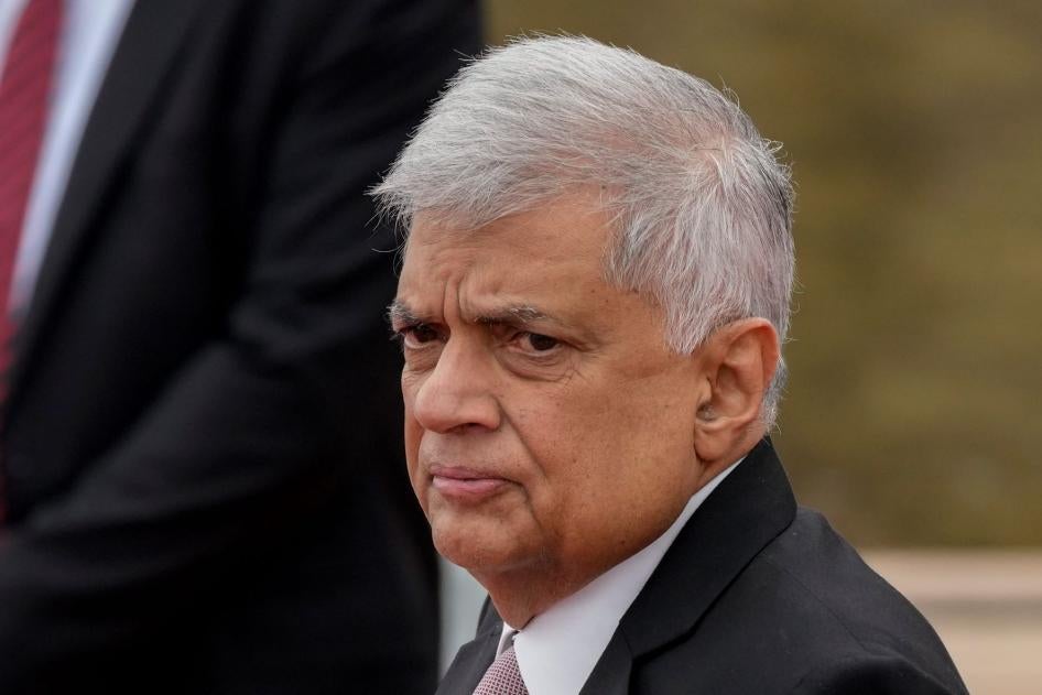 Sri Lankan president Ranil Wickremesinghe