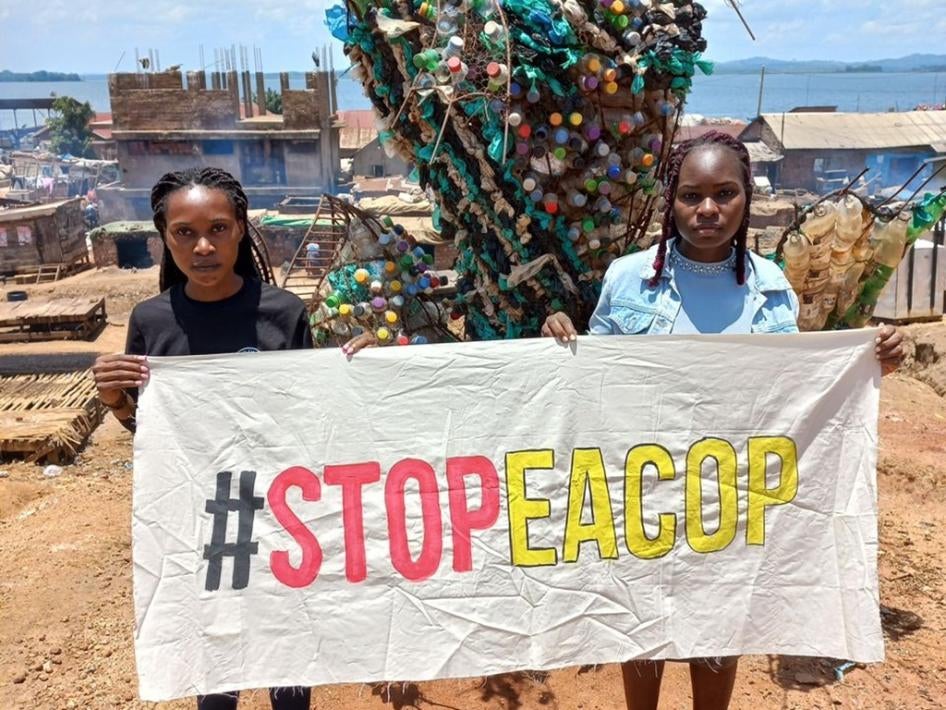 Fridays for Future Uganda activists Hilda Flavia Nakabuye and Patience Nabukalu in Kampala, Uganda. 