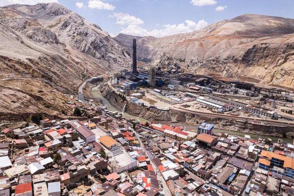 The Metalurgia Business Peru metallurgical complex in the city of La Oroya, in the department of Junín, east of Lima, November 9, 2022. 