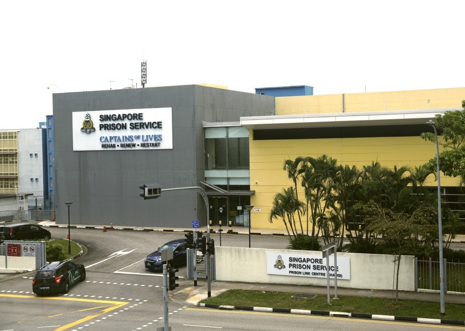 Singapore Prison Service visitor entrance, April 26, 2023.