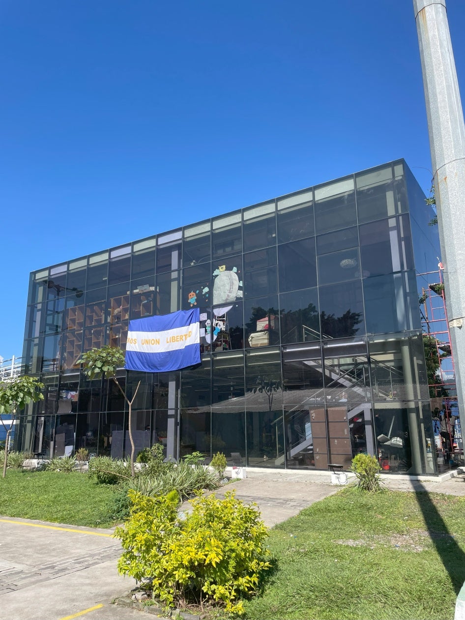 Exterior of a modern building