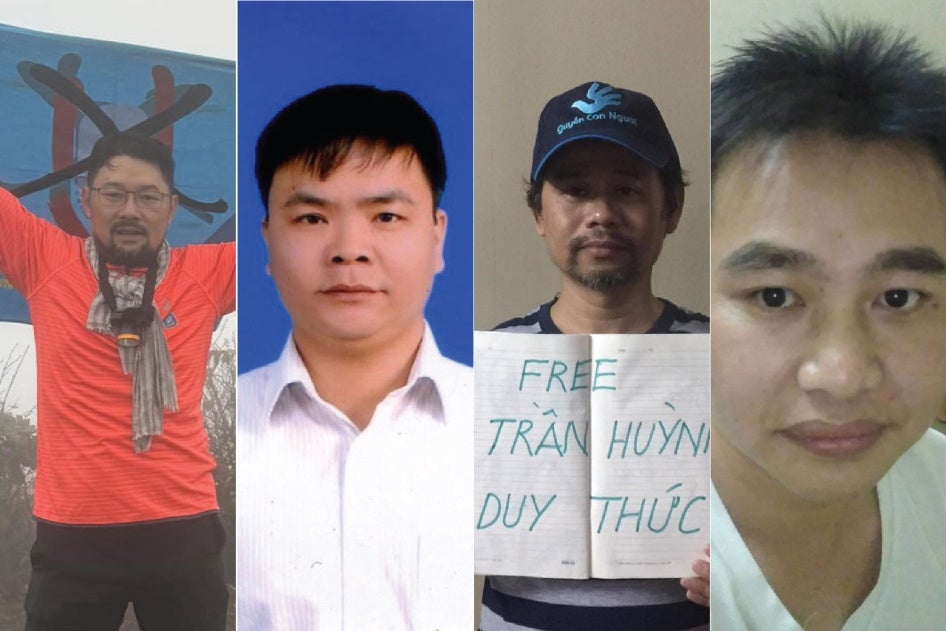 Quatre activistes vietnamiens injustement condamnés.
