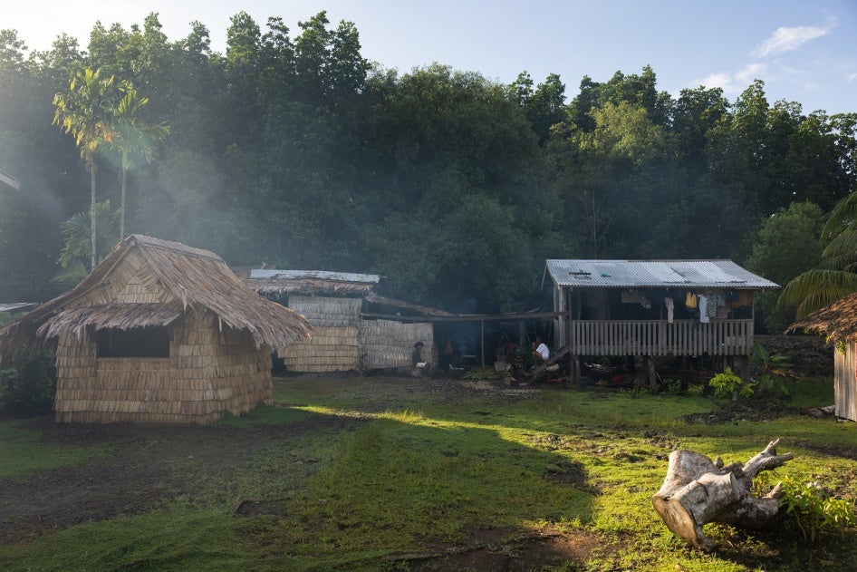 Mainland homes face ongoing threats from sea level rise and other climate change impacts in Walande.
