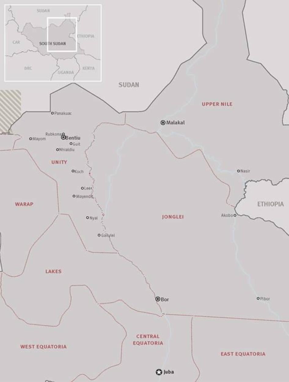 map of south sudan and regional countries