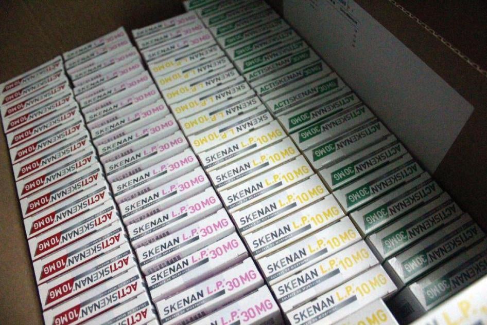 A shipment of oral morphine pills arrived at Dakar's Dantec Hospital in July 2013, after a shortage.