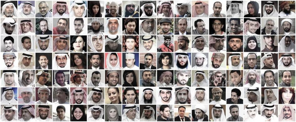 Portraits of online activists in Gulf states. 