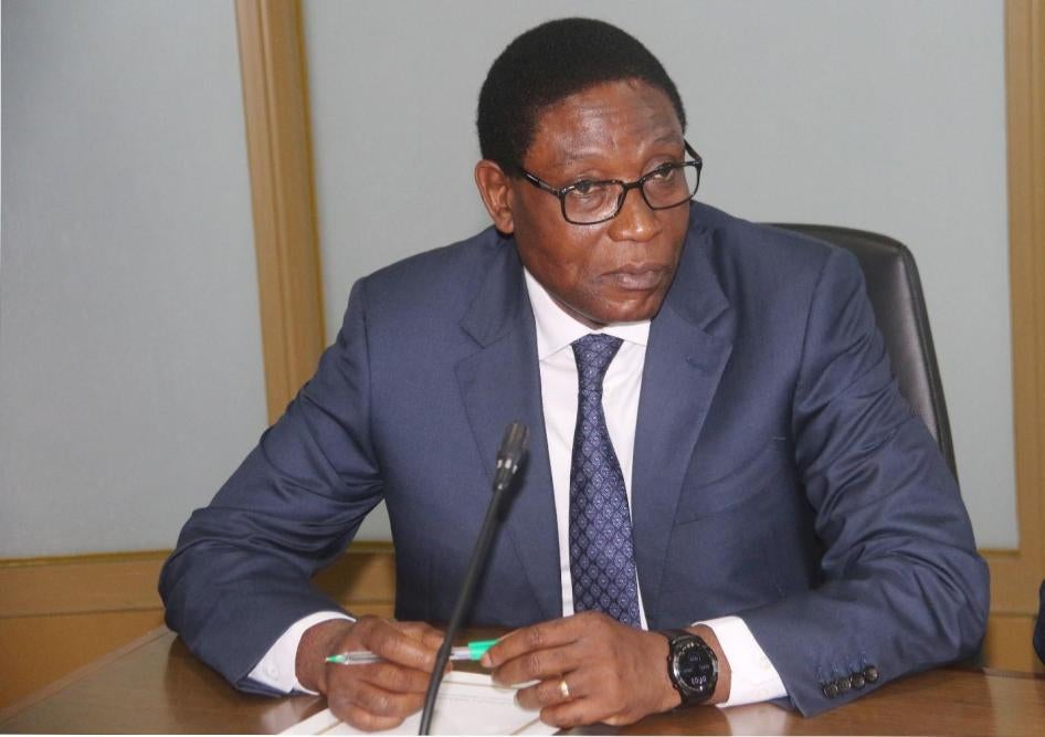 Henri Mova Sakanyi, Congolese vice prime minister and minister of interior and security, in Kinshasa, Democratic Republic of Congo.